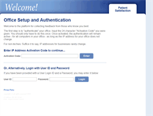 Tablet Screenshot of patientsatisfaction.org